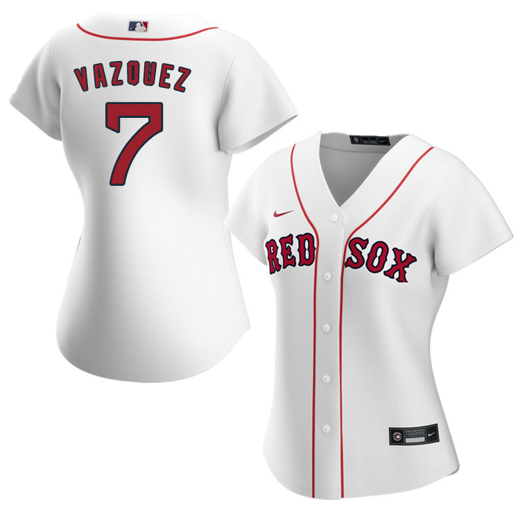 Nike Women #7 Christian Vazquez Boston Red Sox Baseball Jerseys Sale-White